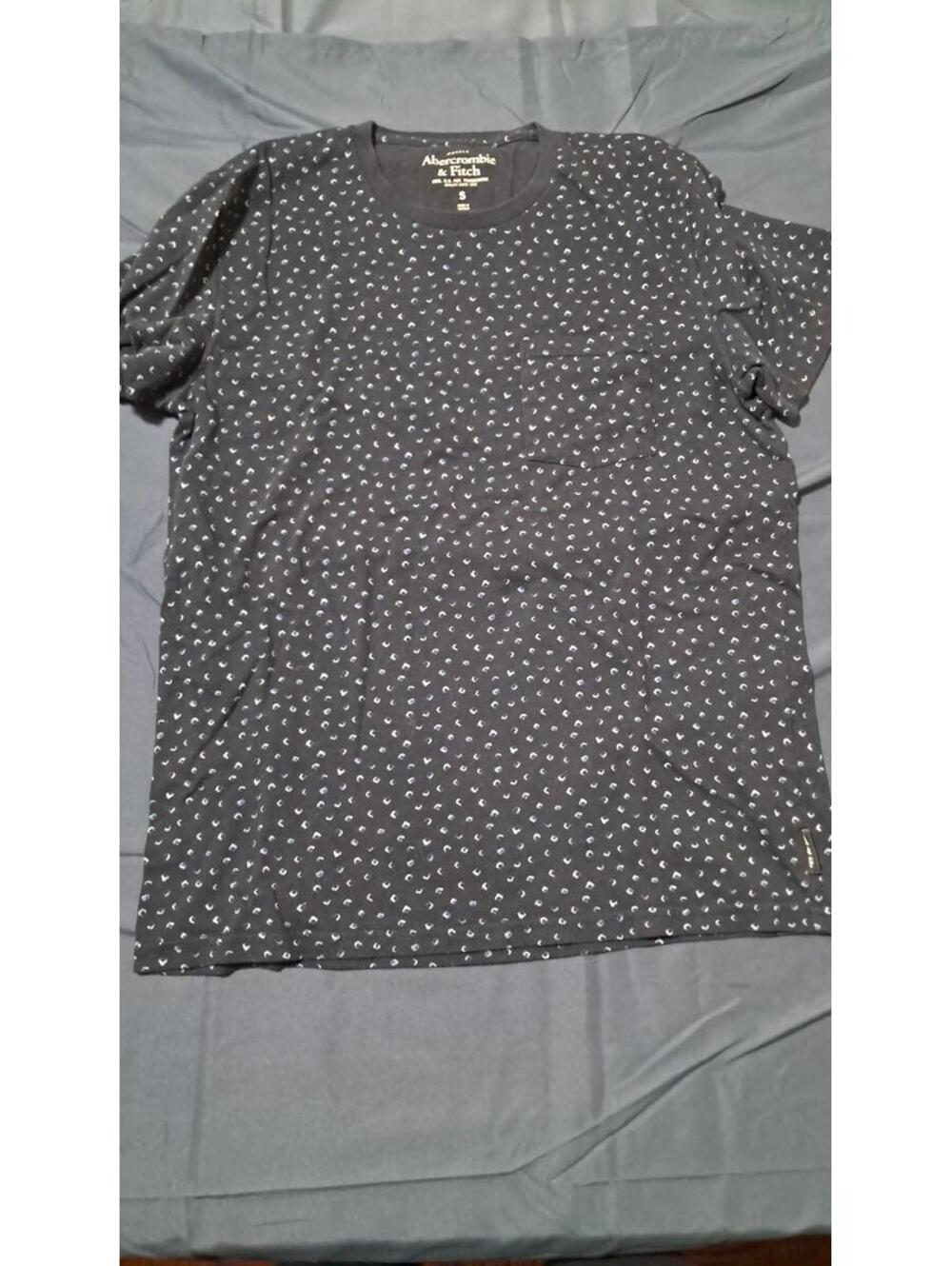 Abercrombie & Fitch Boys Muscle Tee NAVY Short Sleeve Size Small